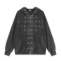 Old hooded sweatshirt jacket for men
