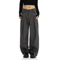 Pleated Wide-Leg Trousers for Men and Women