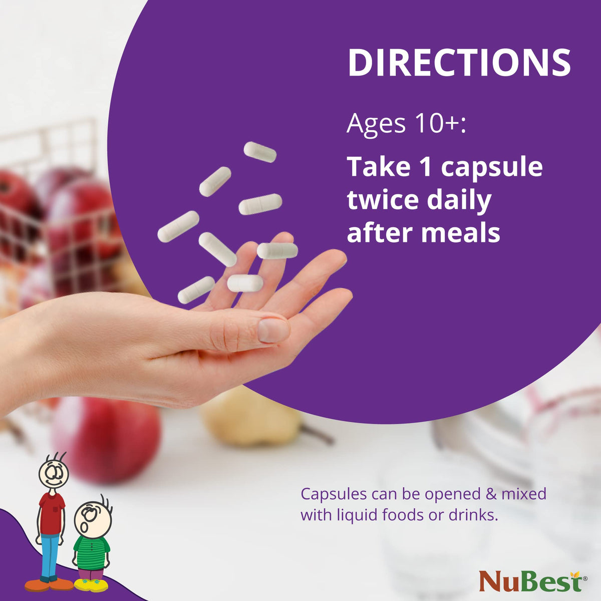 NuBest Tall 10+, Powerful Growth Support for Teens - 60 Capsules