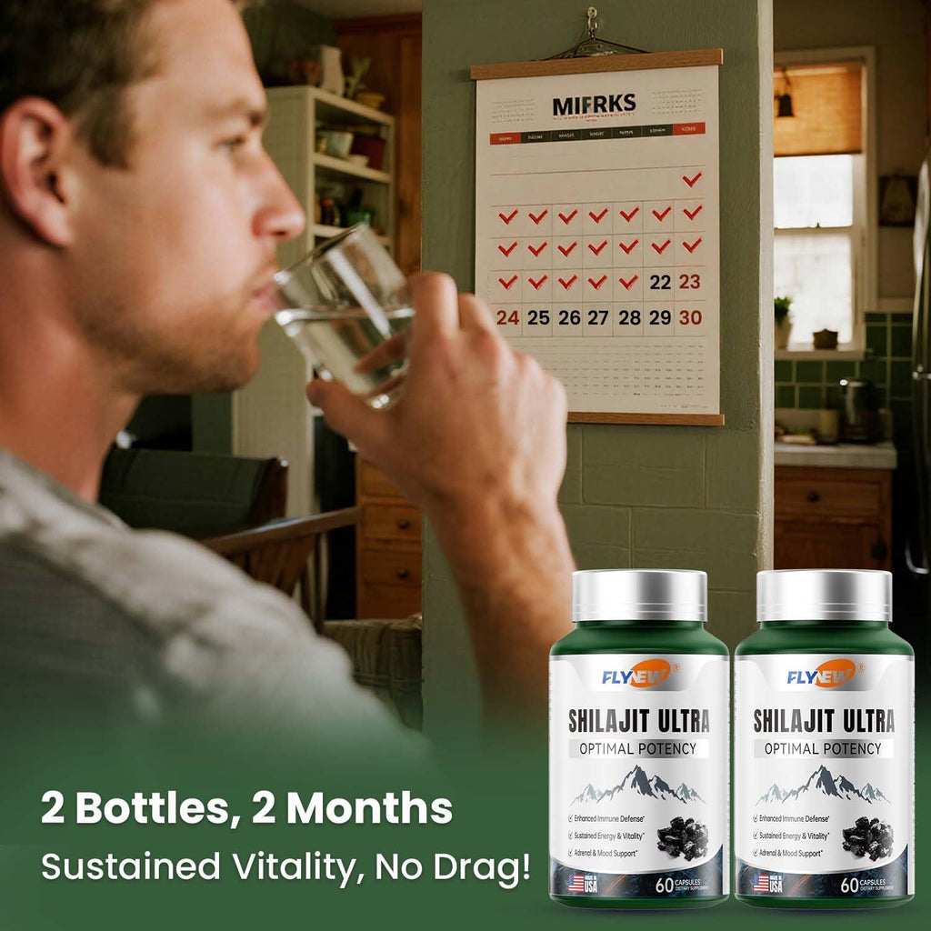 Shilajit for Men – 1,300mg with Fulvic Acid & L-Arginine | 60 Capsules