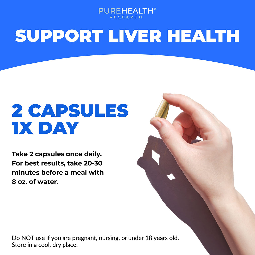 PUREHEALTH RESEARCH Liver Health – Advanced Liver Cleanse, Detox & Repair Support