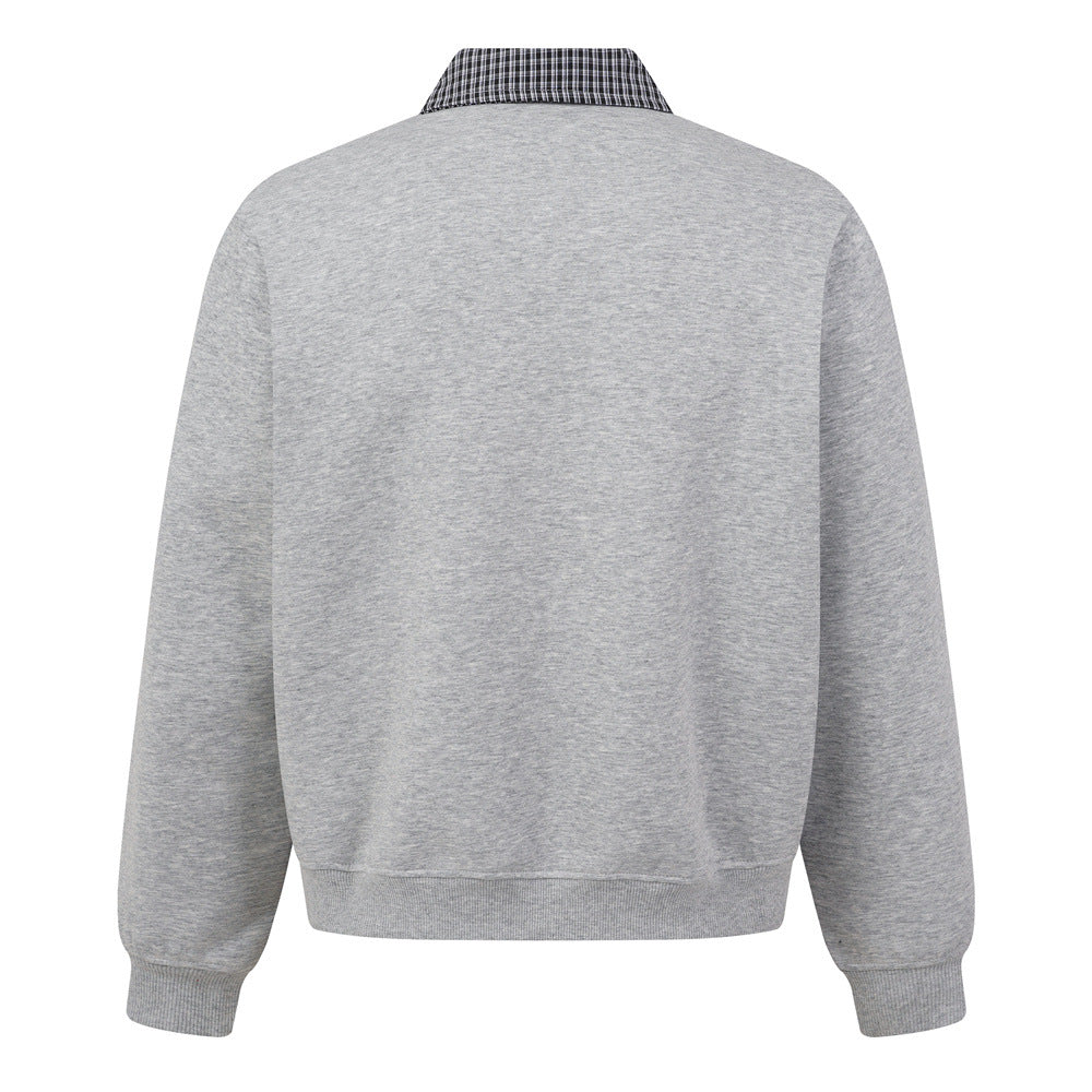 Fake Two Collar Hoodies for Men