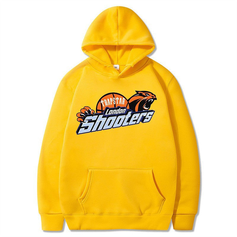 Hoodie with Tiger Head Print for Men and Women