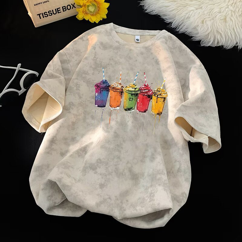 Tie-Dye Short Sleeve T-Shirt for Men