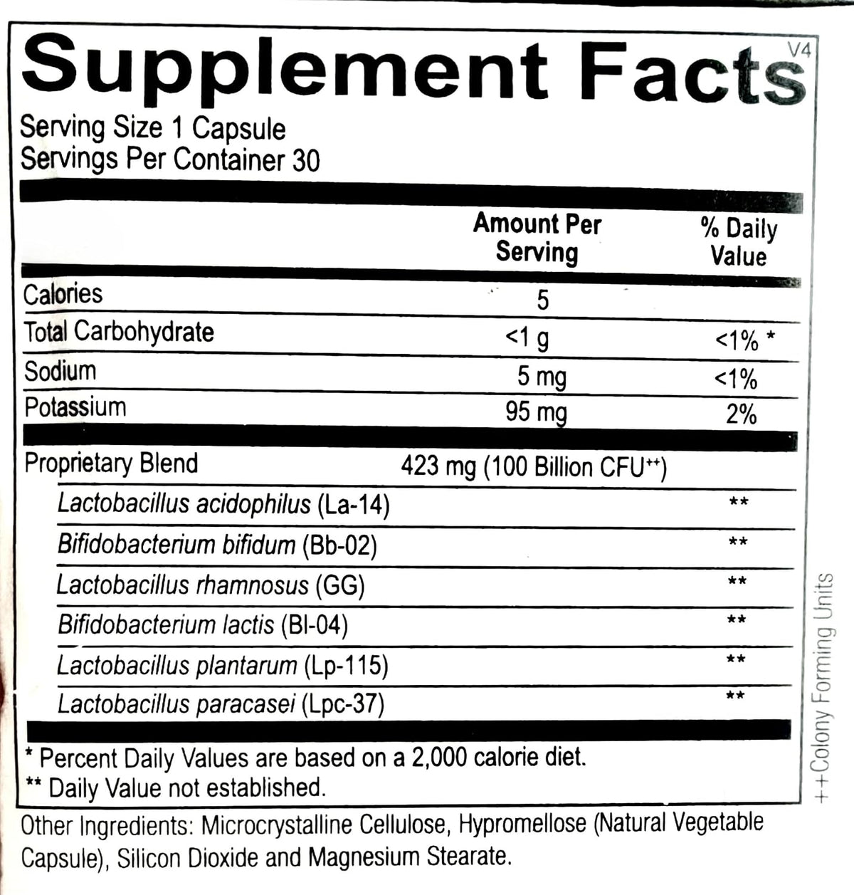 Ortho biotic 100 billion Potency Probiotic Supplement