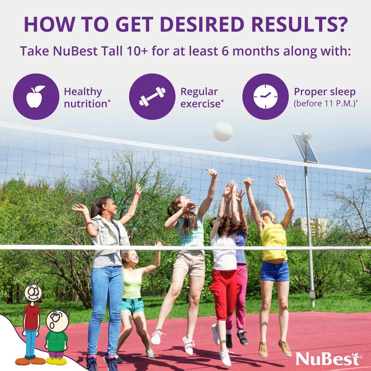NuBest Tall 10+, Powerful Growth Support for Teens - 60 Capsules