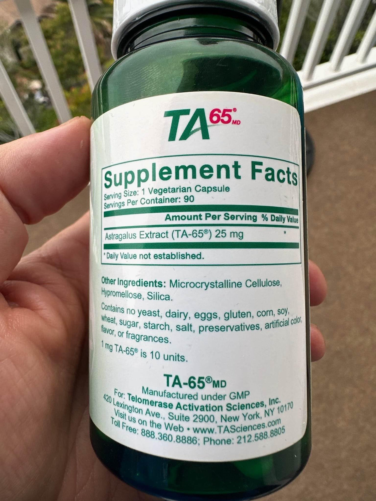 TA-65: 25 mg Telomerase Activator