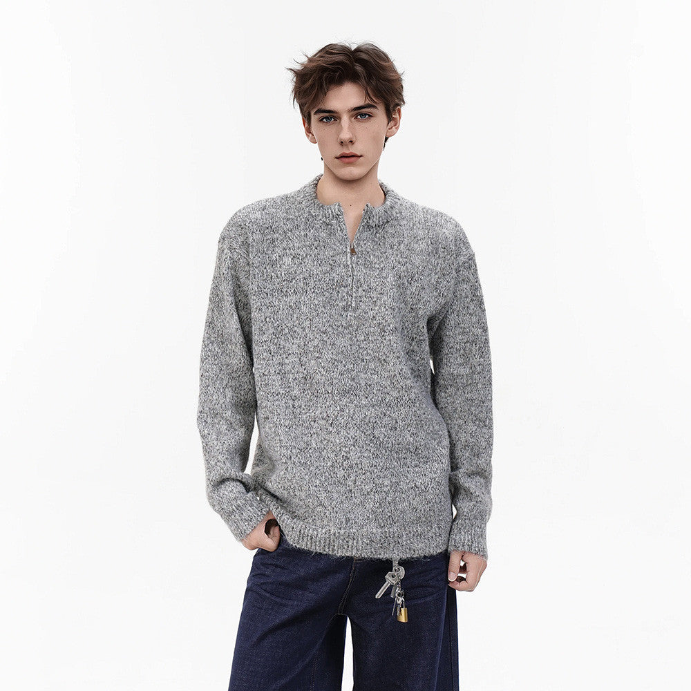 Half zip sweater for men