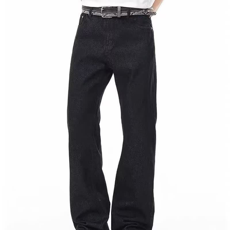 Jeans with Thistle Embroidery for Women and Men