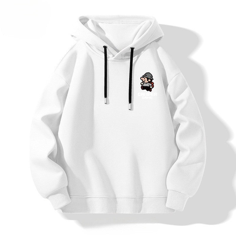 Hooded Sweatshirt Men Casual Simple Hoodie Top