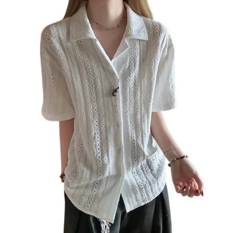 carved short sleeve shirt for men and women