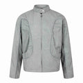 Deconstructed Patchwork Loose Zipper Short Jacket for Men