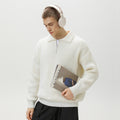 Half zip lapel sweater for men in autumn