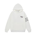 Sausage dog towel embroidered hooded sweatshirt for men