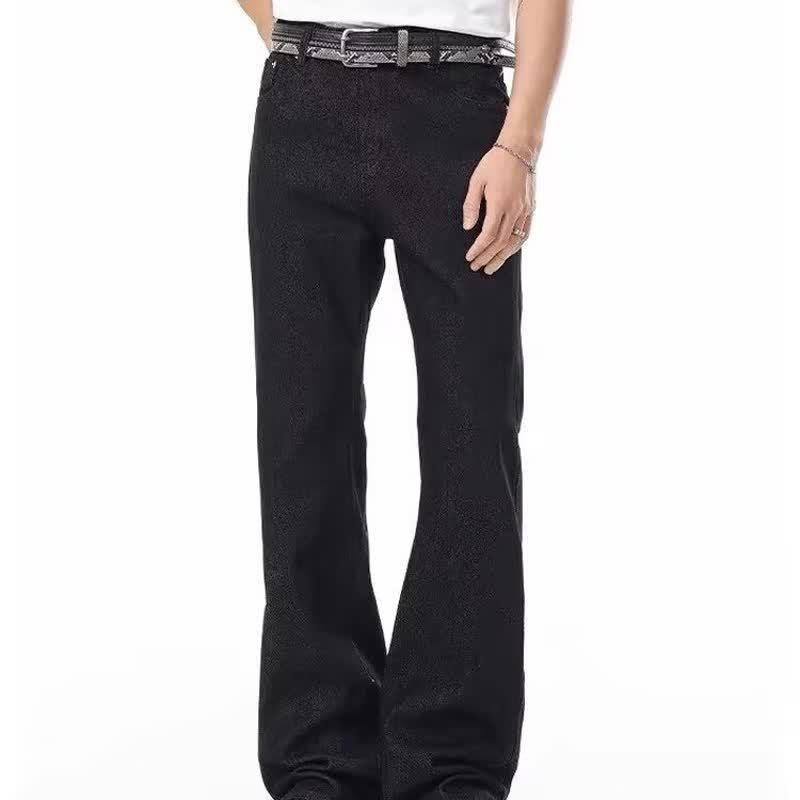Jeans with Thistle Embroidery for Women and Men