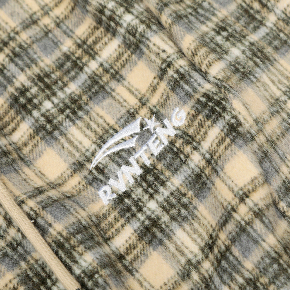 Plaid wide leg pants for men