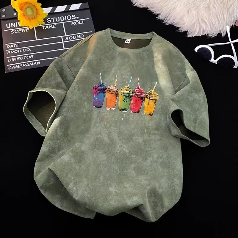 Tie-Dye Short Sleeve T-Shirt for Men