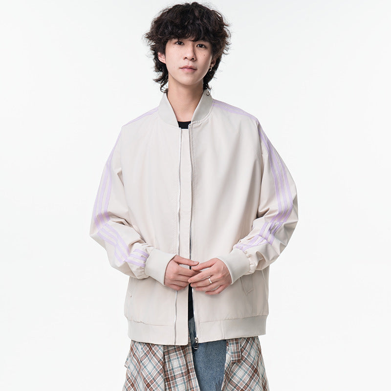 Casual Striped Jacket for Men and Women