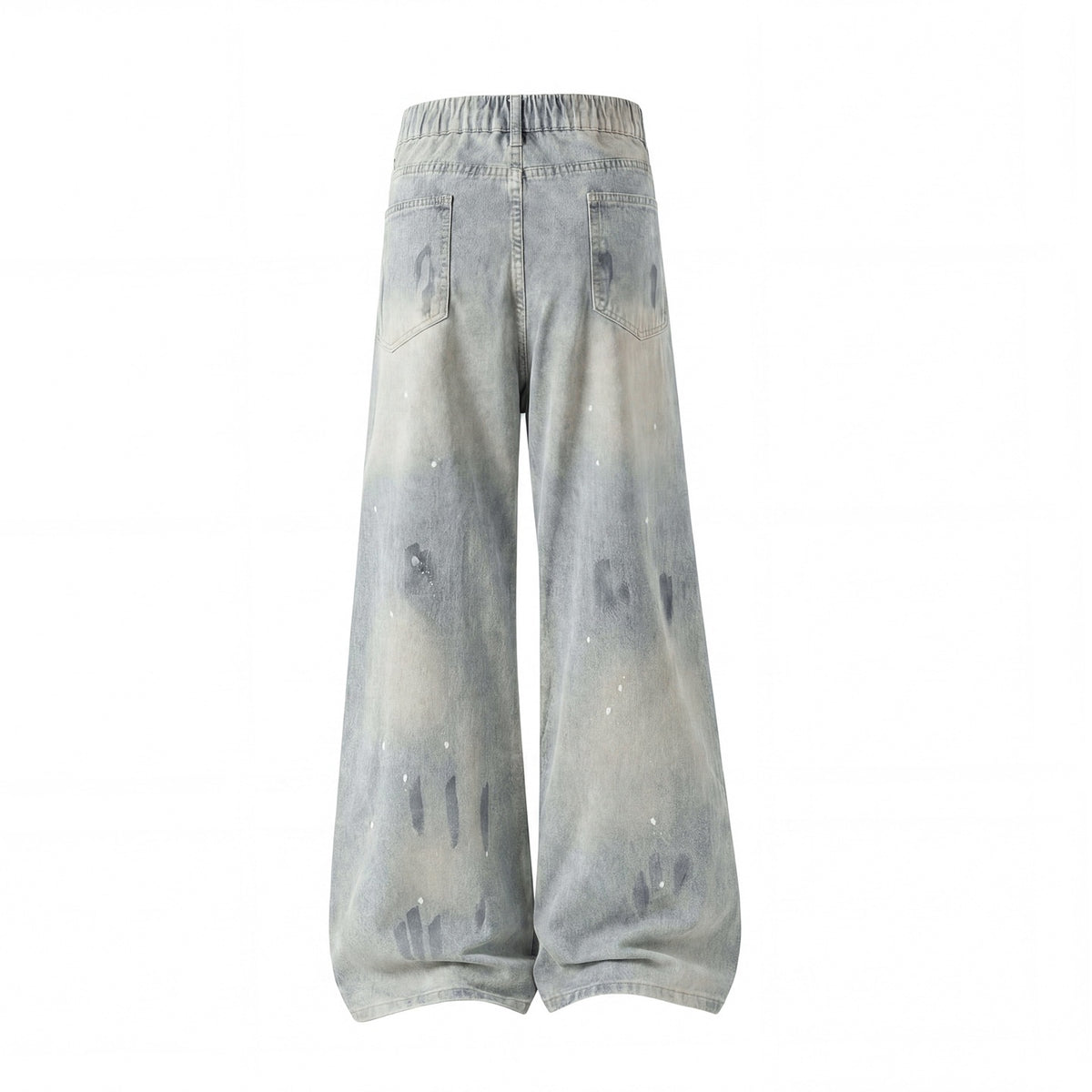 Lightweight Paint Splatter Ripped Jeans for Men