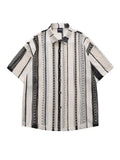 Outfit Hollow-Out Shirt Short Sleeve Men