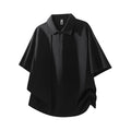 Solid Color Short-Sleeved Polo Shirt for Men