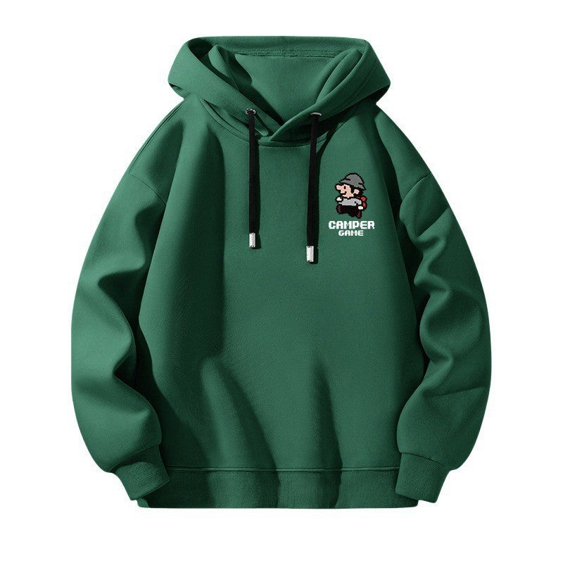 Hooded Sweatshirt Men Casual Simple Hoodie Top