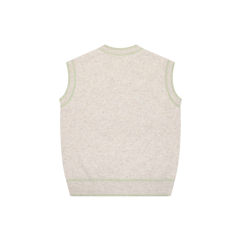 Picnic puppy sleeveless sweater vest for men and women