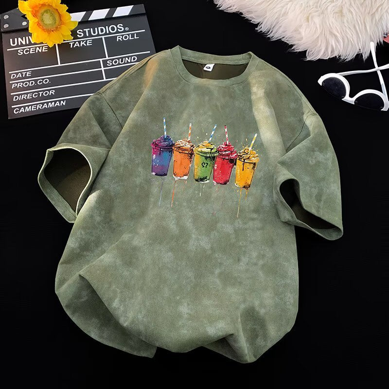Tie-Dye Short Sleeve T-Shirt for Men