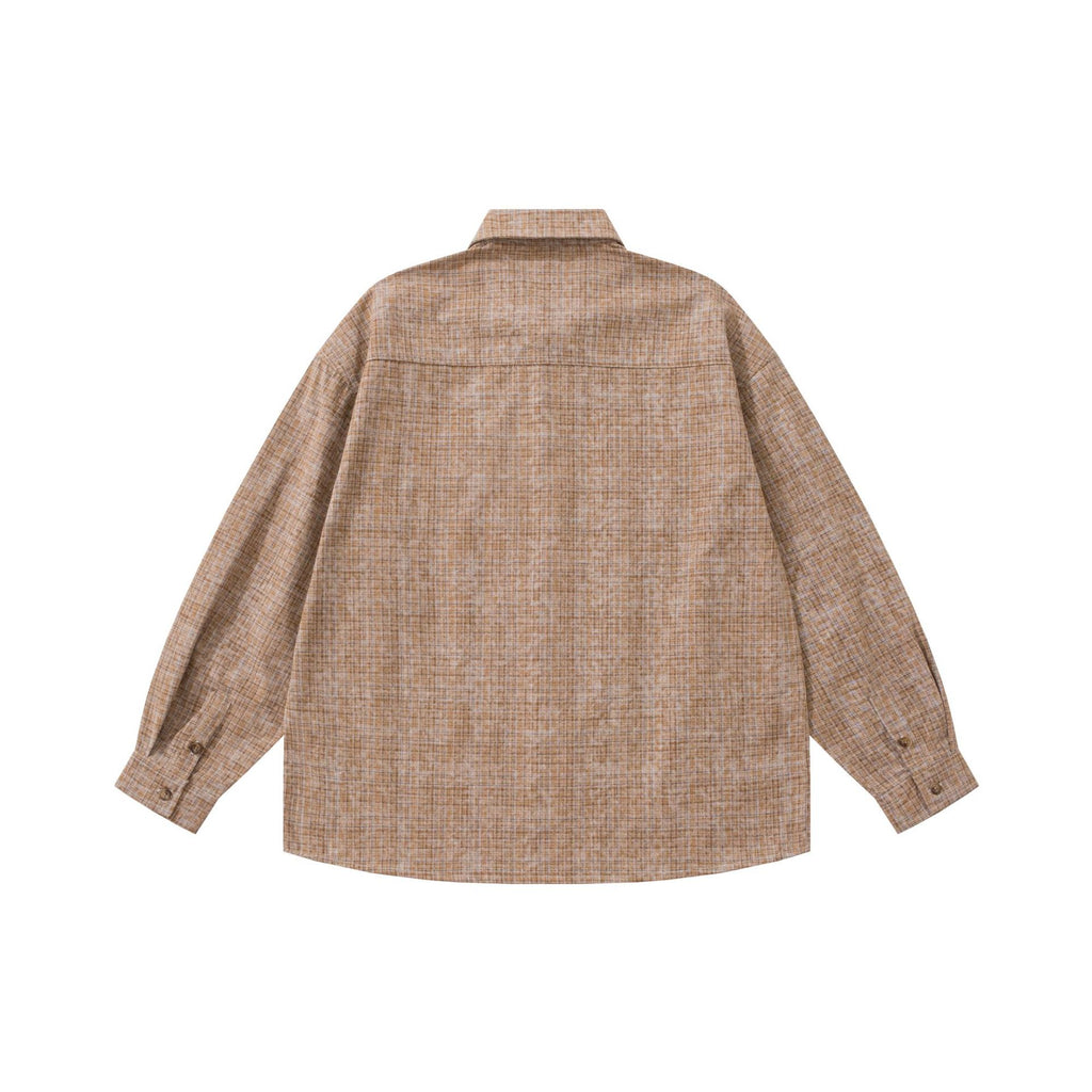 College Wind Long Sleeve Shirt for Men