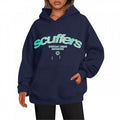 Oversized Shoulder Casual Hooded Sweatshirt for Men and Women