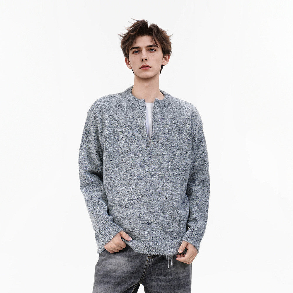 Half zip sweater for men