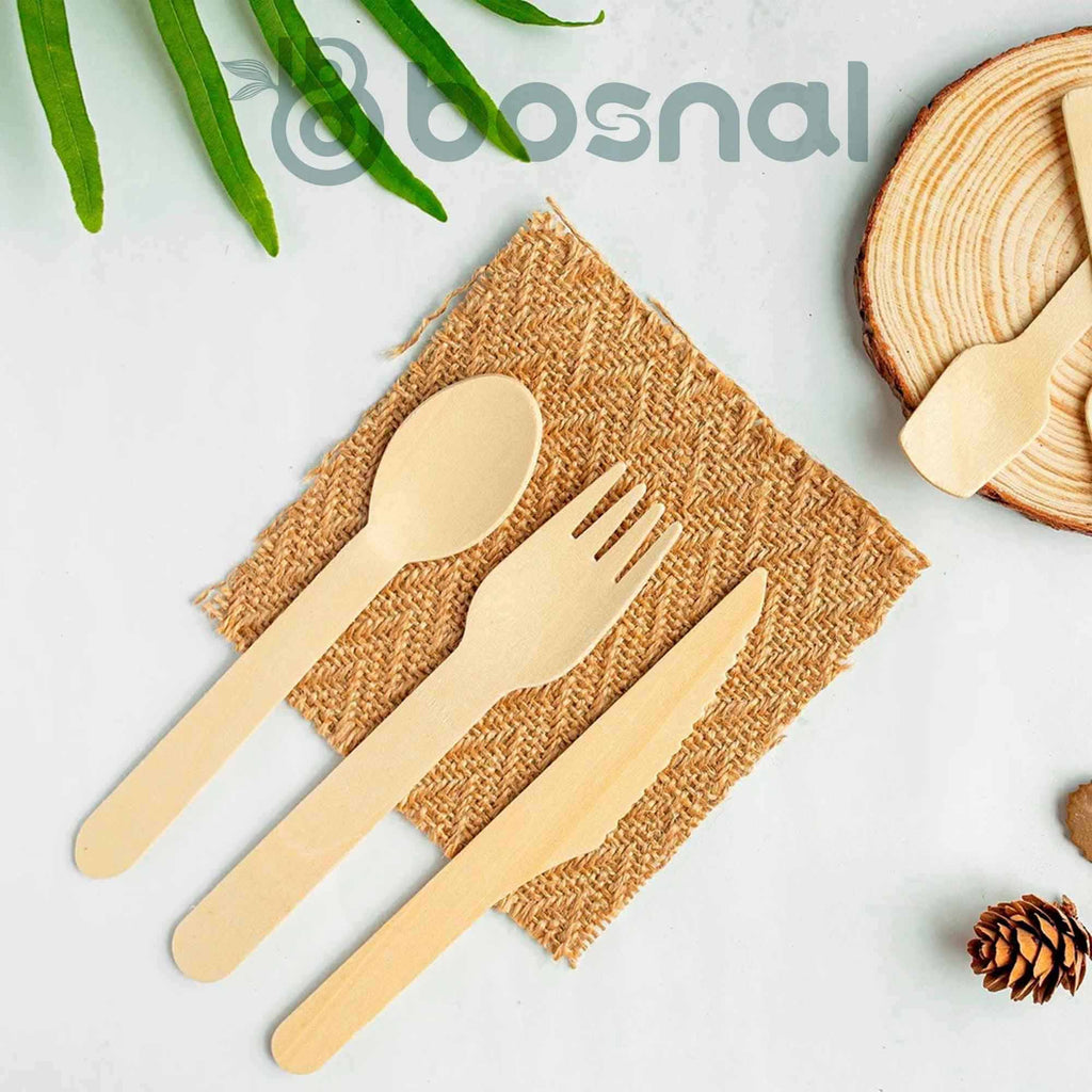 10 Inch Round Plates with 16 Oz Bowls & Cutlery, 100% Plant-Based Sugarcane Bagasse, Compostable, Eco-Friendly, Microwave Safe