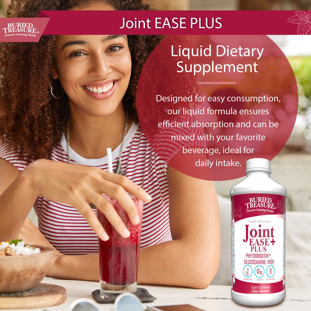 Joint Ease Plus – with Glucosamine, Chondroitin, MSM, and Turmeric, 16 fl oz