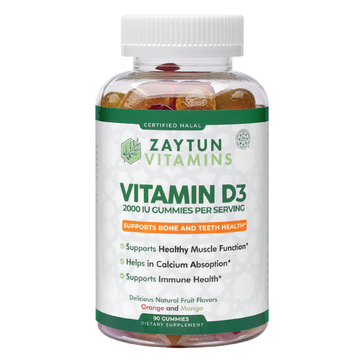 Halal Vitamin D3 2000IU Gummies