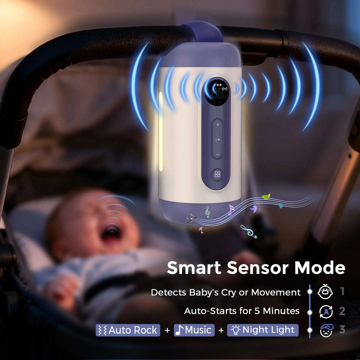 Momfann Smart Baby Rocker Vibration Device