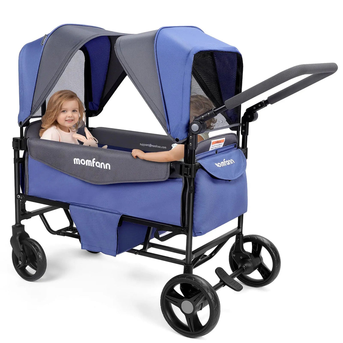 Momfann 4-in-1 Double Stroller Wagon for Kids