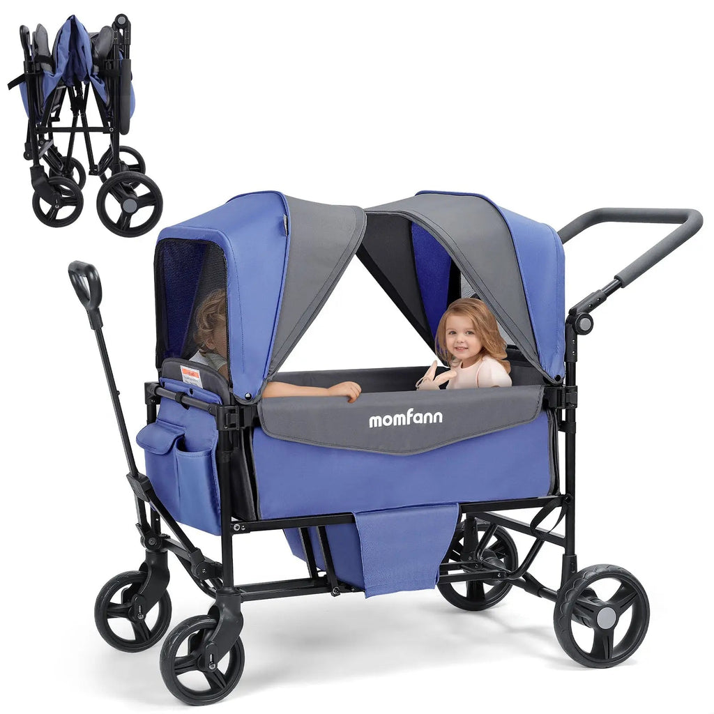 Momfann 4-in-1 Double Stroller Wagon for Kids