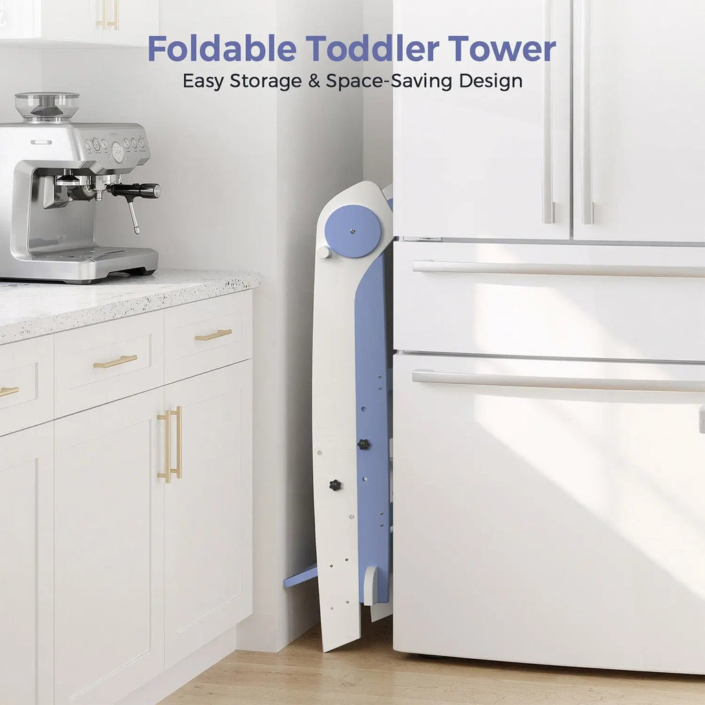 Momfann Foldable Toddler Tower with Chalkboard