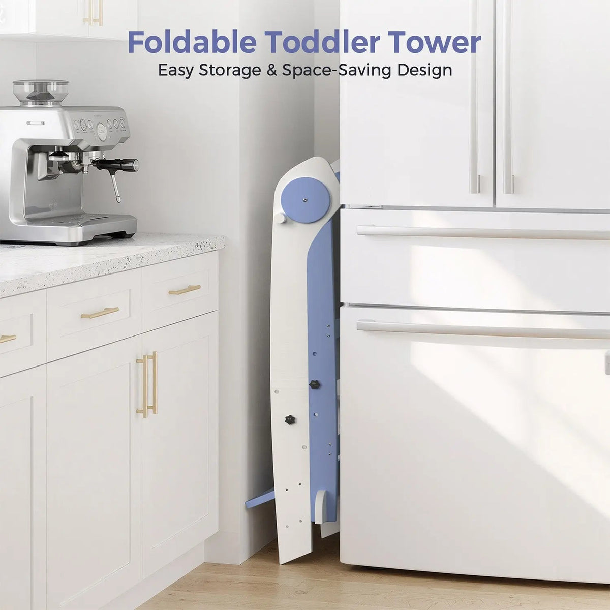 Momfann Foldable Toddler Tower with Chalkboard