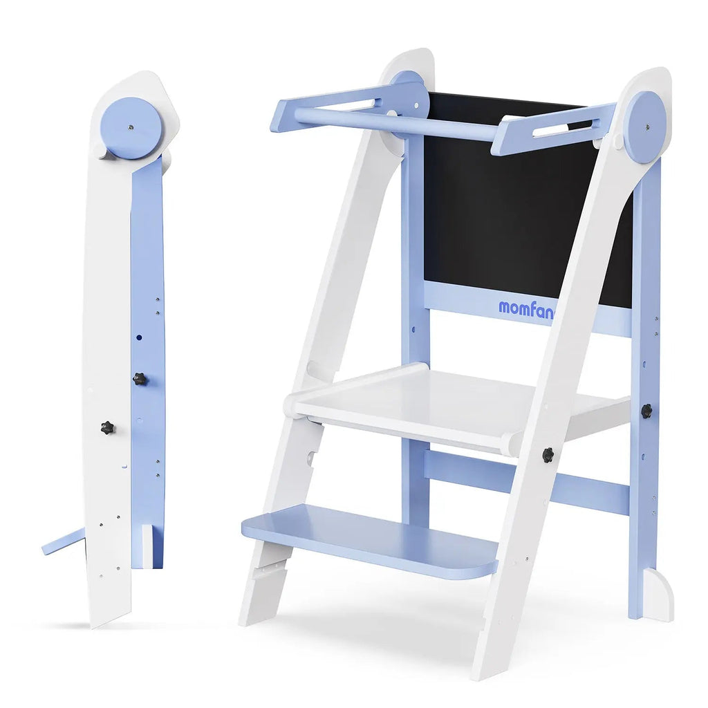 Momfann Foldable Toddler Tower with Chalkboard