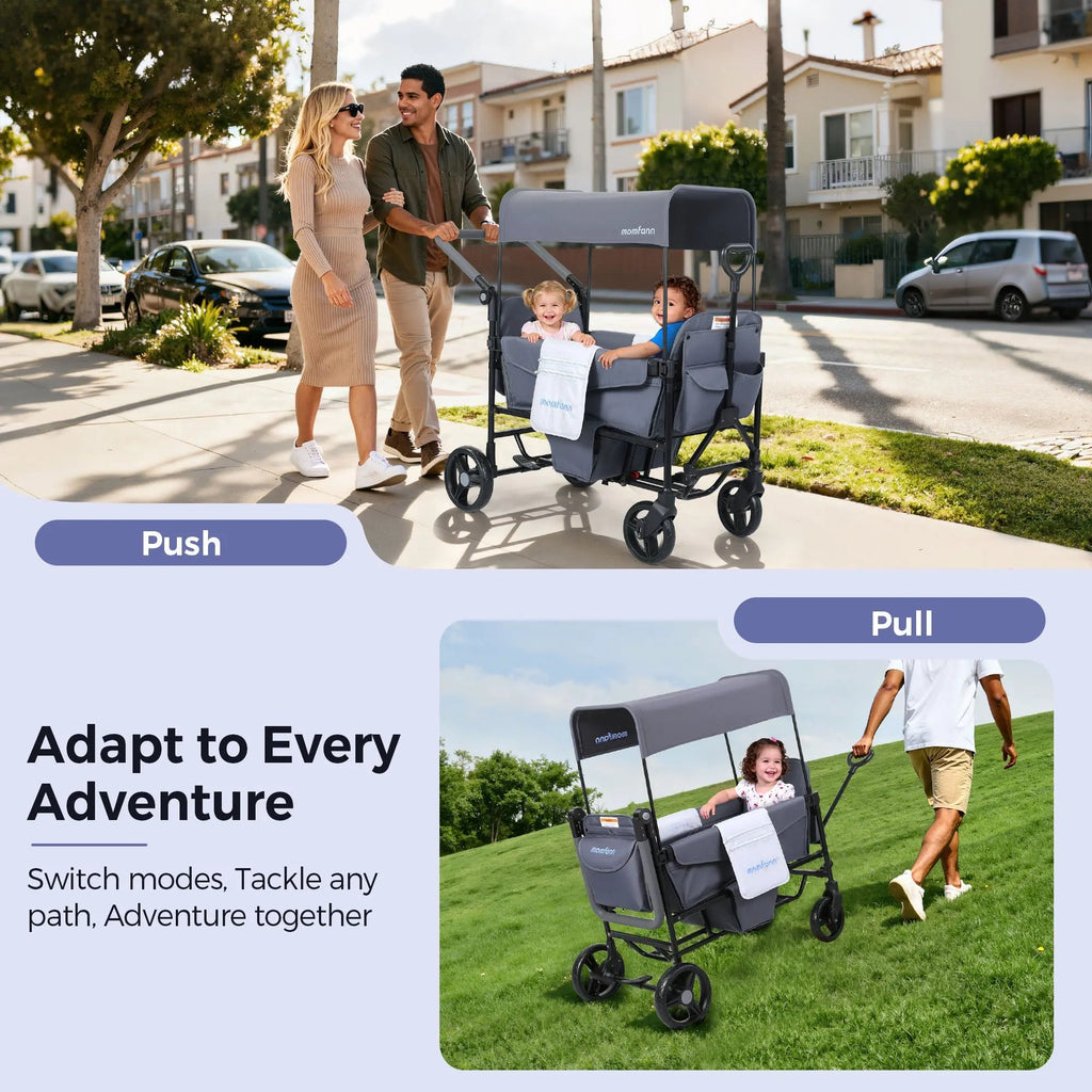 Momfann Lightweight Double Stroller Wagon for Kids