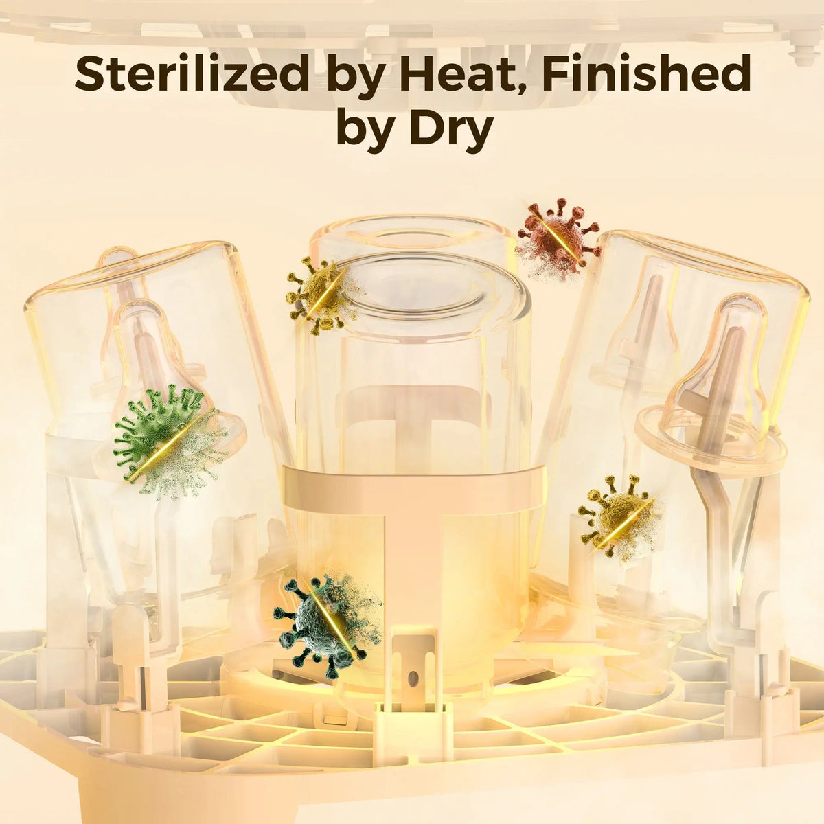 Momfann 4-in-1 Baby Bottle Washer, Sterilizer & Dryer