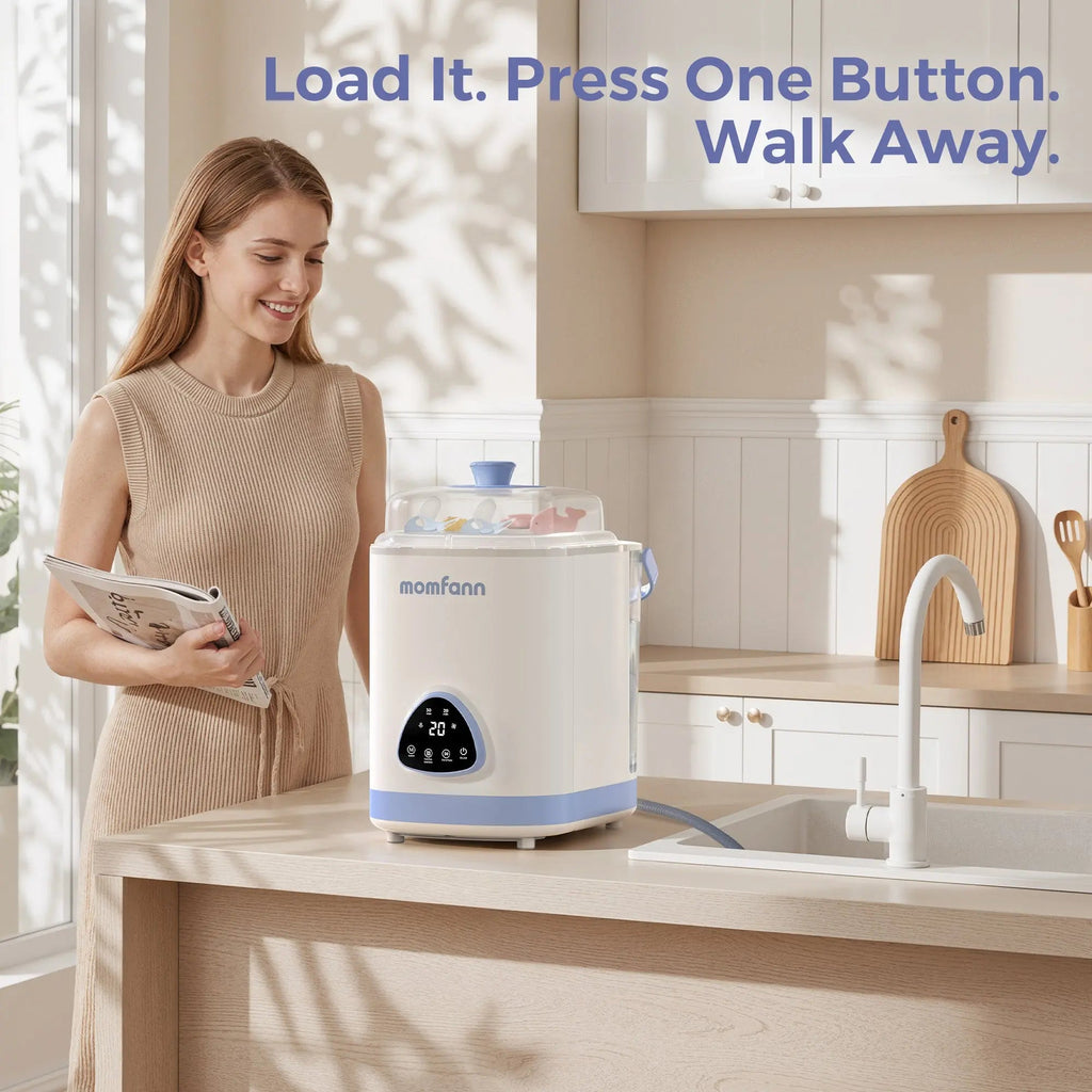 Momfann 4-in-1 Baby Bottle Washer, Sterilizer & Dryer