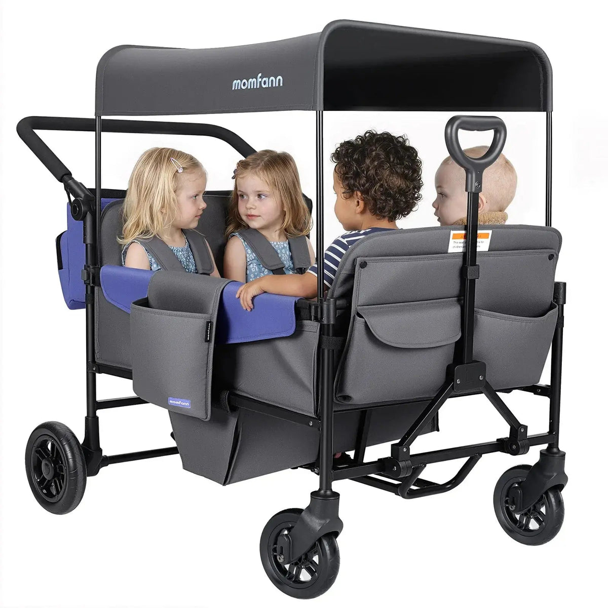 Momfann 4-Seater All-Terrain Stroller Wagon for Kids