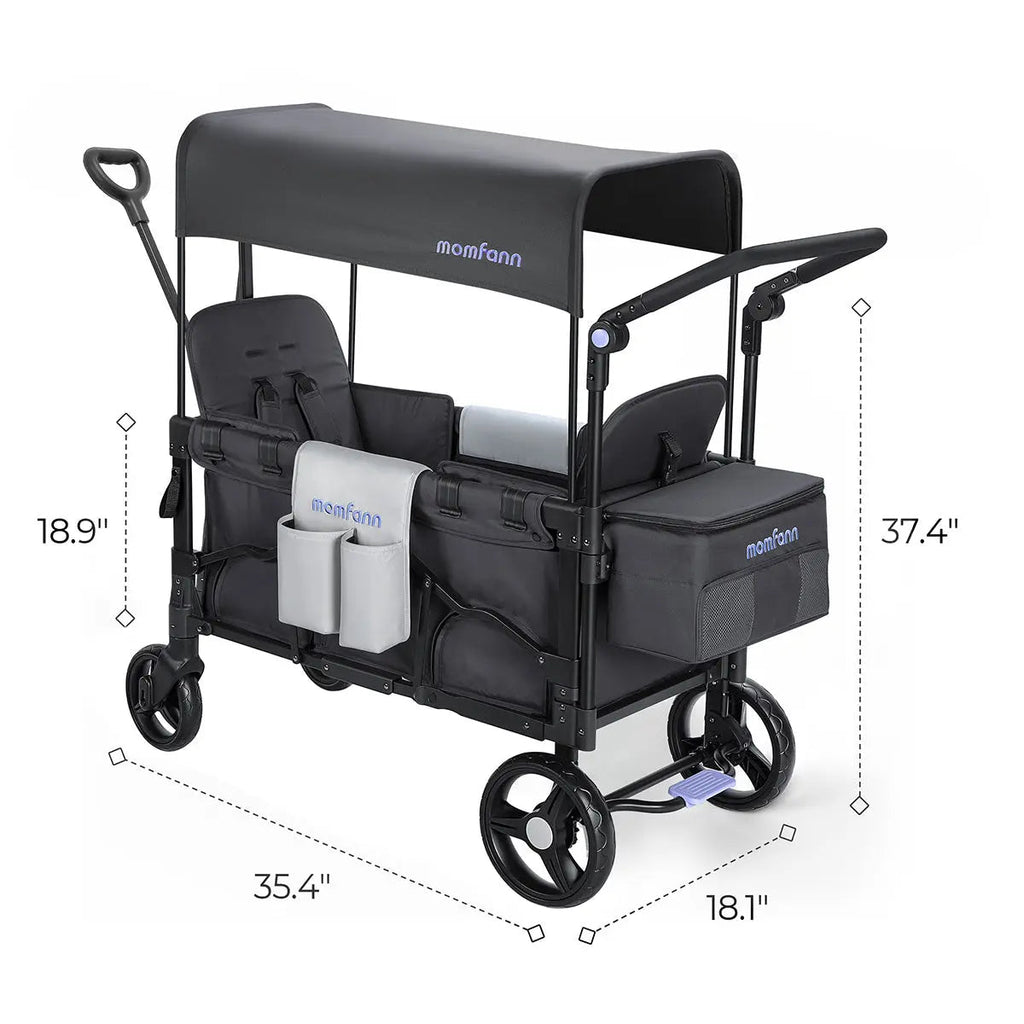 Momfann 4-in-1 Double Stroller Wagon for Kids