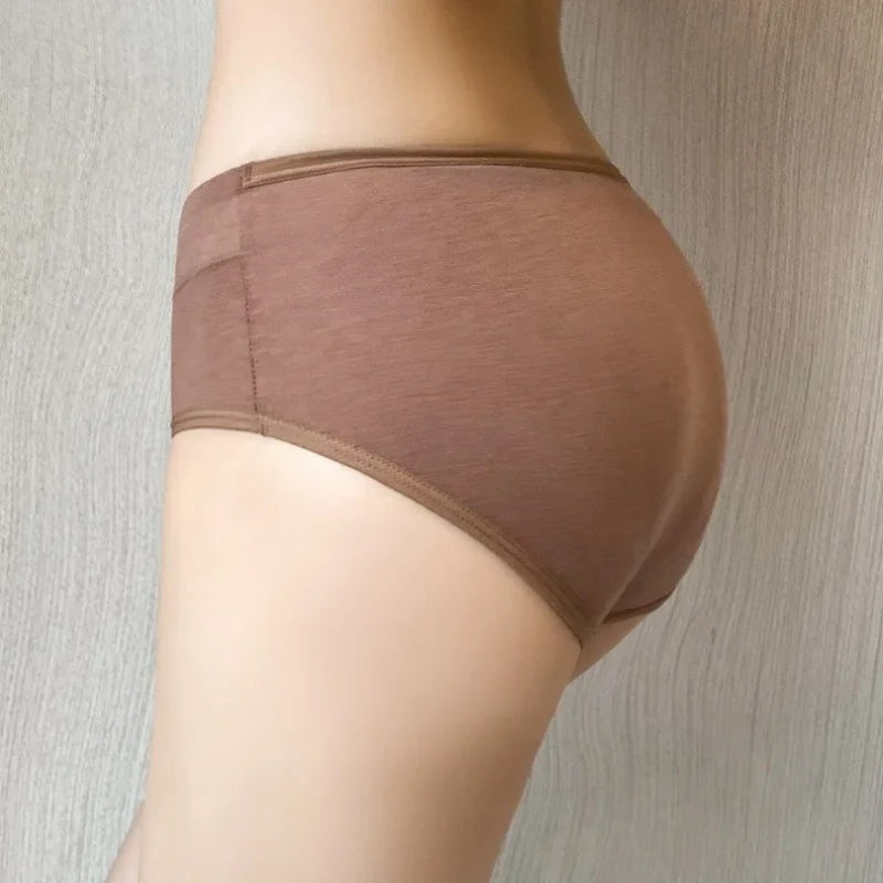 4Pcs/Set Cotton Panties Women Mid Waist Briefs Breathable Intimates Breathable Comfort Underwear M-2XL Soft Panties