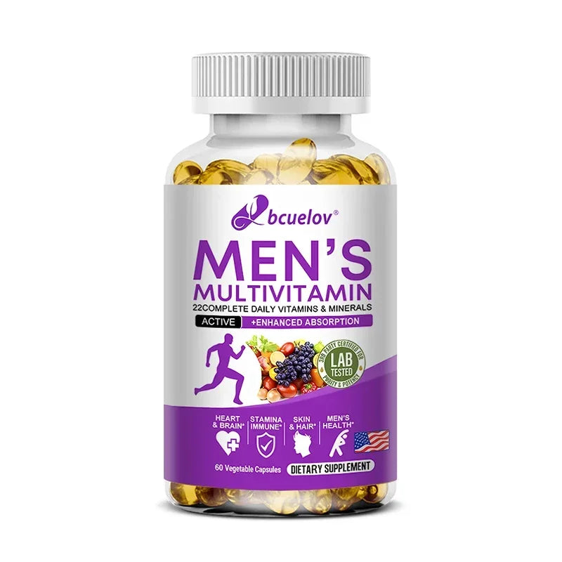 Men's Daily Multivitamin - 22 Vitamins & Minerals, Dietary Supplement for Immunity, Energy, Digestion, Skin, and Overall Health