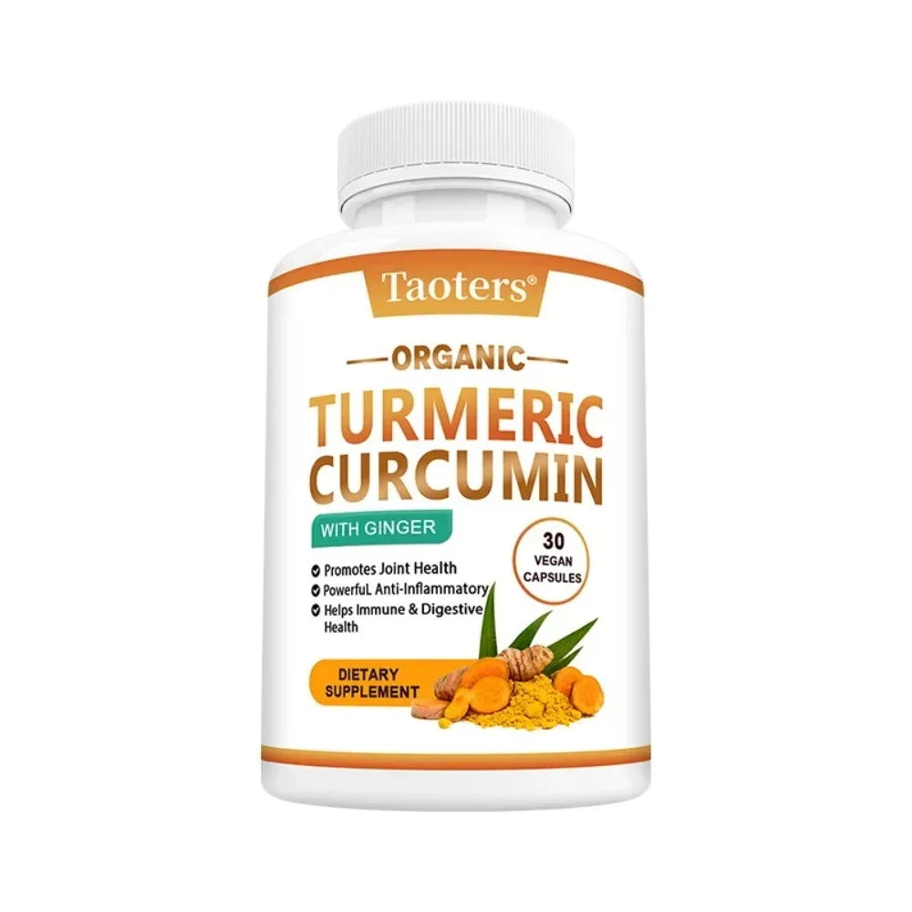 Turmeric Curcumin with Ginger- Reduces Muscle and Joint Pain,Support Brain and Heart Health, Improves Digestion