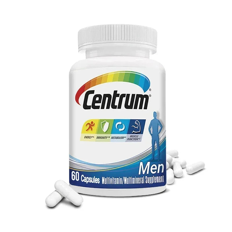 Men's Daily Vitamin, Multivitamin/Multimineral with Vitamin D3, B Vitamins, Antioxidants, Metabolism, Immunity, Energy, Muscle