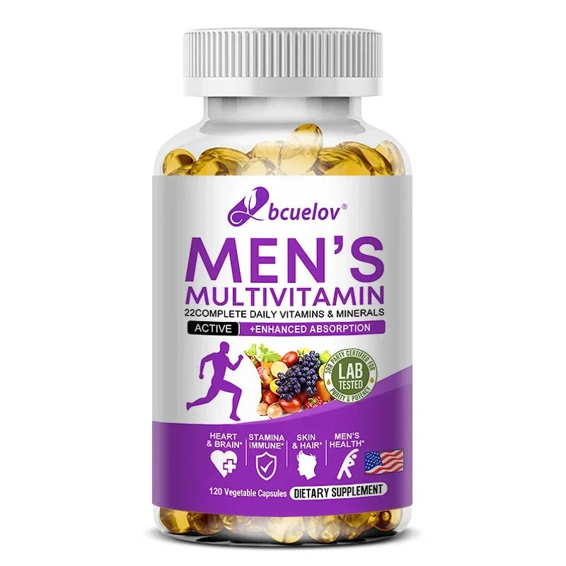 Men's Daily Multivitamin - 22 Vitamins & Minerals, Dietary Supplement for Immunity, Energy, Digestion, Skin, and Overall Health